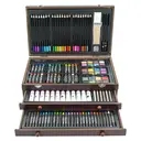 Coffret cadeau en bois de 175 pinceaux de peinture - Rouge cerise image 4