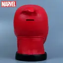1pc Marvel Deadpool Head Piggy Bank Coin Bank Officially Licensed 3D PVC Figurine Money Box Savings Jar Collectible Desktop Organizer Home Decor Waterproof Shatterproof Hand Figurine Gift image 2