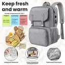 Women's Insulated Backpack Lunch Bag, Water Resistant Travel Laptop Daypack, Fits 15.6 Inch image 1