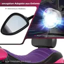 Moto électrique 6 V pour enfants, avec batterie rechargeable, moteur puissant, roues amovibles, démarrage à une touche, convient aux enfants de 3 ans et plus - Rose image 5