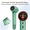 Uniorange H6 Plasma High Speed Hair Dryer (Forest Green), HD LCD Screen, 5 Smart Mode, 1600W Power & 1 Billion Plasma Ions, 110K RPM High-Speed Motor, Dries 5X Faster image 2