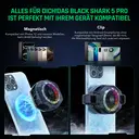 BLACK SHARK Magnetischer Smartphone-Kühler 5Pro, tragbarer RGB-Kühlventilator, Handy-Radiator mit abnehmbarem Griff, App-gesteuerte intelligente Temperaturregelung für iPhone MagSafe-Serie/Android/Tablet/iPad image 3