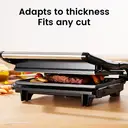 ochama Small Steak Grill, Sandwich Maker, Panini Press Grill, 400W Indoor Electric Grill, Electric Barbecue Grill, Household Electric Griddle, 22.5*14cm image 3