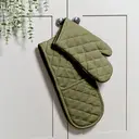 Dexam Single Oven Glove Love Colour 100% Cotton Olive Green image 5