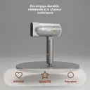 RAF Sèche-cheveux pliable professionnel portable 800 W, protection contre la surchauffe, format compact de voyage, pour femme, usage domestique, gris image 1