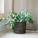 Bergen Jute Anthracite Lined Planter H19Cm D22Cm image 2