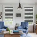 Store Double Roulant Seykey, Fixation par Clip, Sans Perforation pour Fenêtres, Double Store Roulant de 45 cm de Large, Store Roulant Double de Protection Solaire, 45x130 cm, Gris Foncé image 8