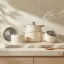 PURECOOK Colored Ceramic-Coated 304 Stainless Steel 4-Piece Cookware Set Series
16cm Milk Pot, 18cm Soup Pot with Steamer Insert , 22cm Hot Pot, 24cm Stock Pot - Beige Ceramic Coating, Multi-Ply Base, Heat-Conducting Silicone Glass Lid, 304 Stainless Steel image 0