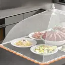 BJ Couvre-Aliments d’Été en Gaze Blanche Transparente image 3