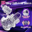 AAV Elektrischer Masturbator Sex Spielzeug für die Männer, Masturbieren | Männer Zunge Oralsex Blowjob mit 10 Schub & 10 Zungen leck Taschenmuschi Training Masturbator für Penis Pussy image 4