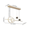 Homary Gold Kitchen Island light Geometric Starry Pendant Light image 5