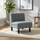 Accent Chair Lily Panelling Grey image 6
