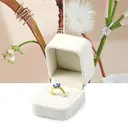 Oirlv Ring Box, Velvet White Ring Ear Stud Earrings Box Jewelry Display Engagement Wedding Keepsake Gift Box for Proposal,Engagement, Wedding, Bridal Ring Box, New Year Sale , Top gift picks image 6