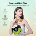 Creality Soleyin Ultra PLA 1,75 mm 3D-Drucker-Filament 1 kg, Erdbeercreme, 30–300 mm/s image 2
