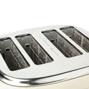 Haden Highclere Retro 4 Slice Toaster, Cord Storage, Coated Stainless Steel, Cream - 197252 image 3
