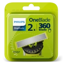 PHILIPS QP420/50 Lames de rechange OneBlade 360 pour le visage - 2 pièces image 6