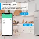 Antela WLAN-Smart-Steckdose, Smart-Home-WLAN-Steckdose kompatibel mit Alexa, Google Assistant, Stromverbrauchsmessung, Sprachsteuerung, App-Fernsteuerung, Zeitplan, 2,4 GHz, 16 A, 2 Stück image 4