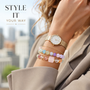 VoxorAI L8 Bracelet en quartz rose naturel artisanal - Rose amour et tendresse image 9