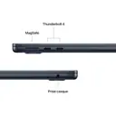 Apple MacBook Air 13 pouces, puce M5, CPU 10 cœurs, GPU 8 cœurs, 16 Go de RAM, SSD 512 Go, Noir minuit image 2