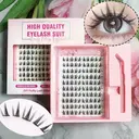 MeoMagic - Kit de faux-cils prédécollés avec pinces à épiler, 10 lignes - F21 image 0