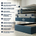Morphea Matelas luxe hybride mémoire de forme 90x190 épais 30cm Victoria image 6