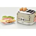 Ariete Toaster Vintage 156, 4 Scheiben, 6 Stufen, Auftaufunktion, Automatische Auswurf-Funktion, Edelstahl-Gehäuse, 1600 W, Beige image 1