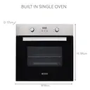Haden HSB657DX Built-in Electric Single Oven, Stainless Steel, A Rated image 4