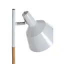 Interiors by Premier Floor Lamp Bryant Wood & Metal White H:150cm image 2