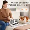 VXOYO 20000 Pa leistungsstarker Bettstaubsauger , USB-aufladbar, mit Feuchtigkeitserkennung und langer Laufzeit, speziell für Textilprodukte wie Betten, Sofas und Decken entwickelter Roboter. Nicht für Böden verwenden. 23cm × 24cm × 12.5cm image 2