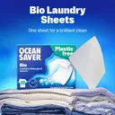 OceanSaver Eco Laundry Detergent Sheets | Bio | Eco-Friendly, Biodegradable & Freshly Scented | Zero-Waste & Removes Tough Stains | Vegan, Plastic & Cruelty-Free | Plant Based Formula (30 Washes) image 1