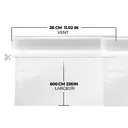 ATSHARK Lot de 2 rouleaux de sacs de mise sous vide épais et sans BPA - 28 x 600 cm image 1