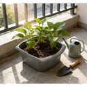 Addis Rectangular Washing Up Bowl - Metallic Grey image 2