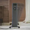 Morphy Richards HeatFlux 1.5kW Digital Oil Filled Radiator with Remote Control – Grey, 827502 image 7