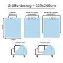 WOLTU Flanell-Fleecedecke, Kuscheldecke, Warme Sofadecke mit Streifenmuster, Dekorative Decke für Bett Couch, 220x240 cm Grau image 5