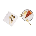 BJÖRN KNUT Lot de 6 petites cuillères - Or image 1