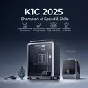 JOYBUY&Creality K1C 2025 3D-Drucker - 600 mm/s Hochgeschwindigkeit, Automatische Nivellierung, Verstopfungsfreier robuster Direktextruder | Mit KI-Kamera, 300 °C Drucktemperatur, Leiser Modus, Unterstützt Kohlefaser-Filamente image 2