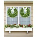 24 Inch Large Boxwood Wreath with Sash-1pcs image 6