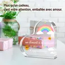 Alphynix Plaque de remerciements pour professeur en acrylique en forme de cœur - 10 cm image 2