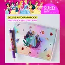 2pcs Disney Officially Licensed Disney Princess Deluxe Signature Autograph Book & Pen Set 100 Pages Sparkling Autograph Collector for Parties Magical Xmas Halloween Stationery Gift Shining Brighter Together image 3