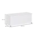 HOMCOM Storage Chest Box White image 6
