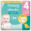 Nutmeg Baby Ultra Dry Nappies Size 4 84 Pack image 1