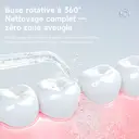 Nettoyeur dentaire portable H2ofloss avec 6 modes, 5 bouchons, batterie 2500mAH, réservoir 570ml, étanchéité IPX7, couleur blanche image 8
