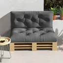 Outsunny Ensemble de 2 coussins pour canapé grand confort dim. 120L x 80l x 12H cm polyester gris image 7