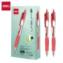 Deli 0,5 mm Gelroller, Büro-Schreibwaren, Rot, 12er-Pack image 0