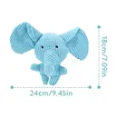 Blinkit Plush Elephant Toy for Dogs, Soft Crystal Velvet with PP Cotton and Built-in Squeaker, Cuddly and Interactive Pet Toy image 6