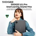DOOGEE U11 PRO Android Tablets, 30GB RAM + 256GB ROM/2TB, Unisoc T7200 Octa-Core 11 Inch Tablet, 8580mAh Large Battery, 90Hz IPS Screen, 13MP+5MP Camera, Widevine L1/3.5mm Jack/Face Unlock/FM/OTG, Black image 1