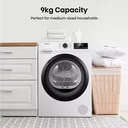 Hisense 1 Series Anti Crease DH1Q902BW2 9kg Heat Pump Tumble Dryer - White - A++ image 1