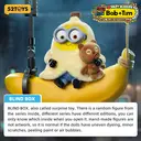 52TOYS Bob-Tim Série Minions - Amis ensemble - Pendentif en peluche en caoutchouc - Boîte mystère - Jouet tendance - Modèle aléatoire vendu à l'unité image 2