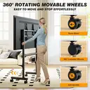 5Rcom Mobile TV Stand with Wheels for 40-85 Inch TVs,60kg Load Capacity,Max VESA 600x400mm image 2