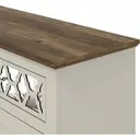 Galano Sufly 3-Door 2-Drawer Sideboard – Storage Cabinet with Drawers and Shelves for Living Room, Bedroom, or Kitchen – Light Grey/Oak Finish image 7